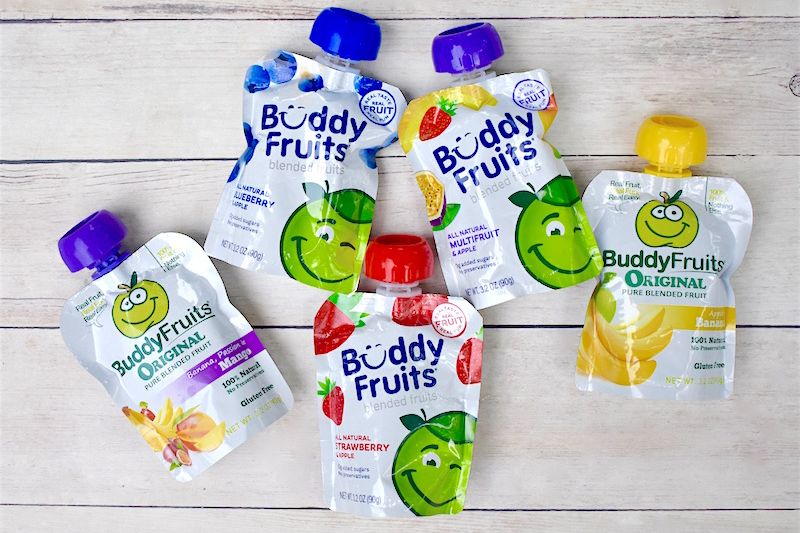 Buddy Fruits Pure Blended Fruit To Go Apple, Mango, Banana and